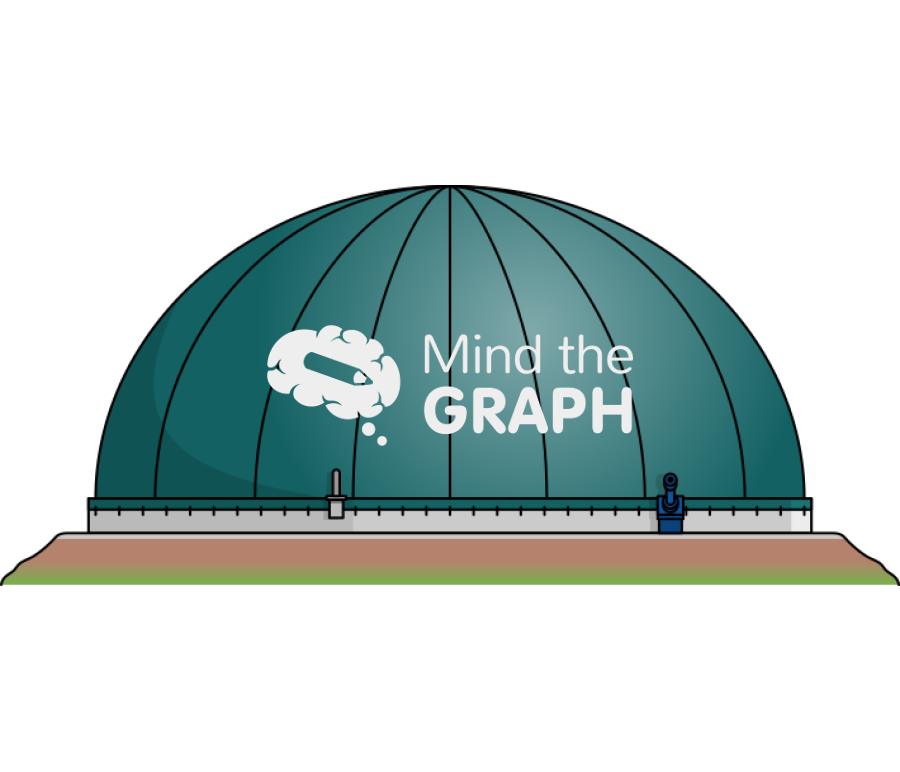 Anaerobic digestion reactor building front Icons, Symbols, Pictures, and Images